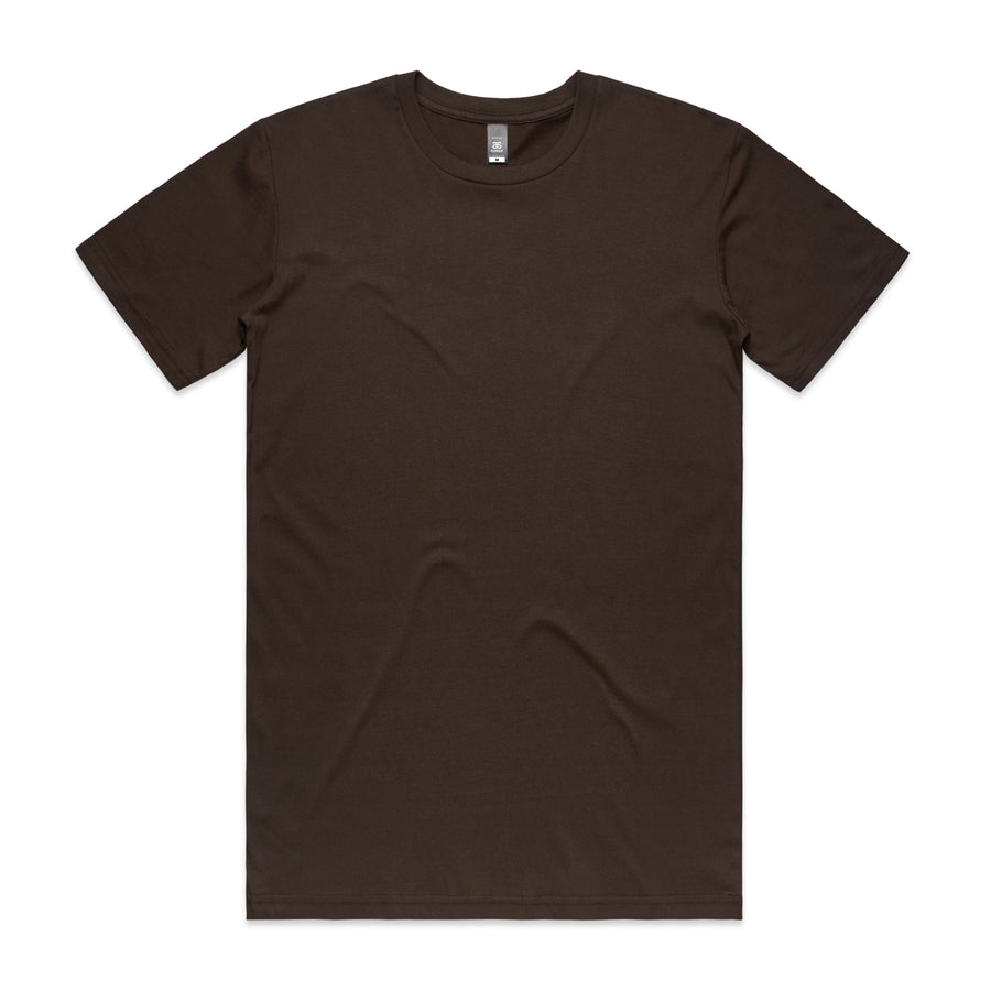 Men's Staple Tee | Arena Custom Blanks - Arena Prints - Front - Dark Chocolate - Brown 