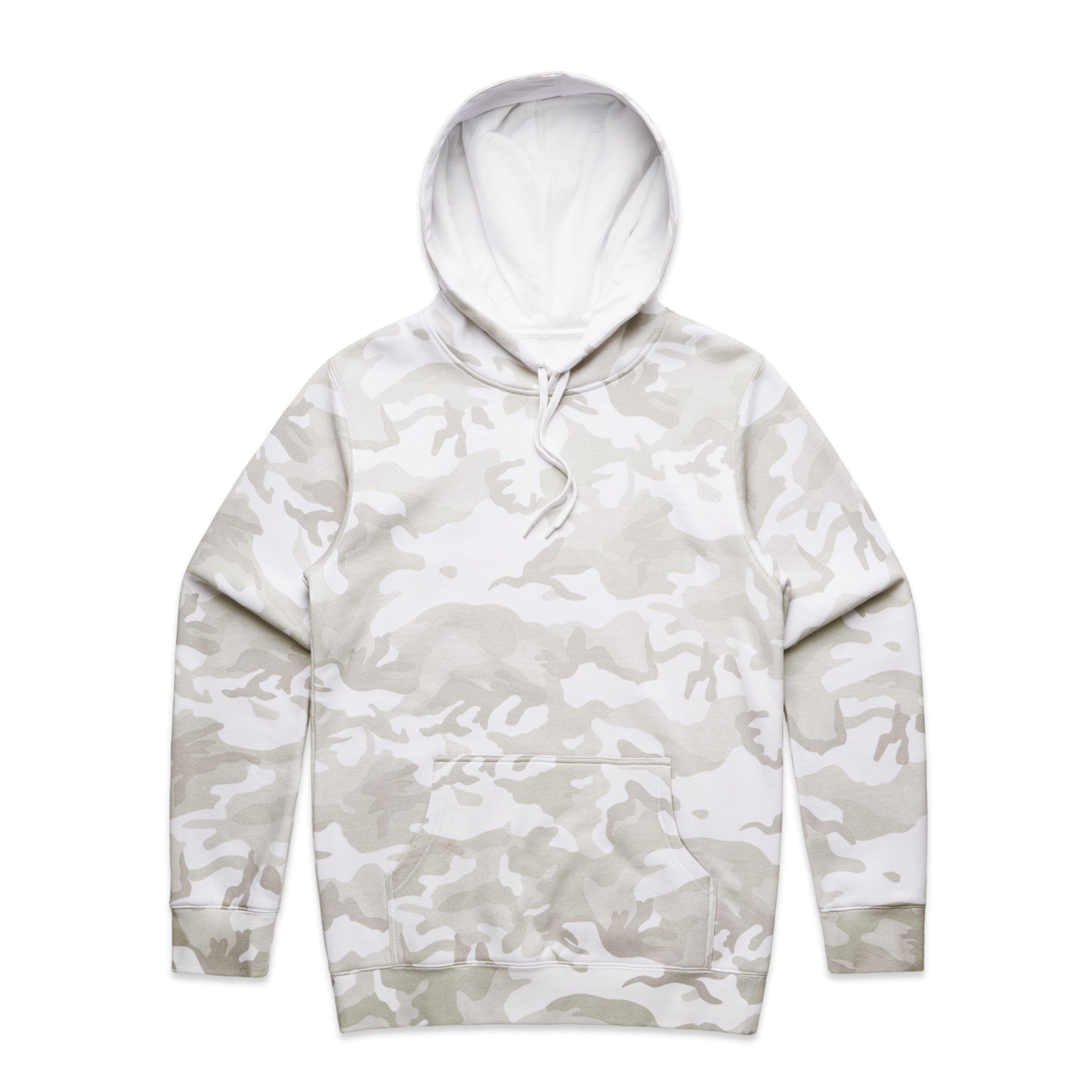 Men's Stencil Camo Hoodie | Arena Custom Blanks - Arena Prints - Front - White Camo - White