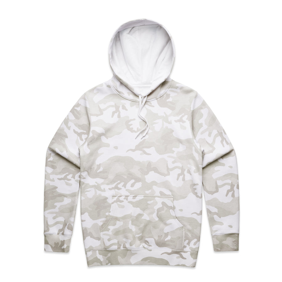 Men's Stencil Camo Hoodie | Arena Custom Blanks - Arena Prints - Front - White Camo - White