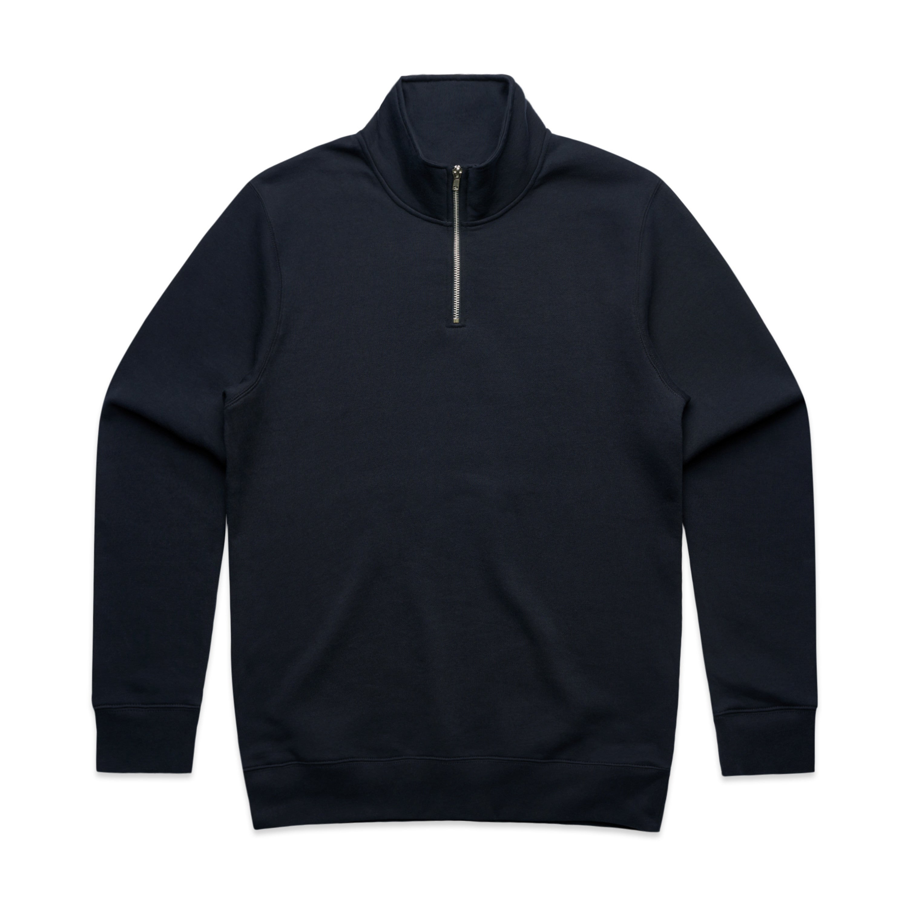 Men's Stencil Half Zip Hoodie | Arena Custom Blanks - Arena Prints - Front - Navy - Blue