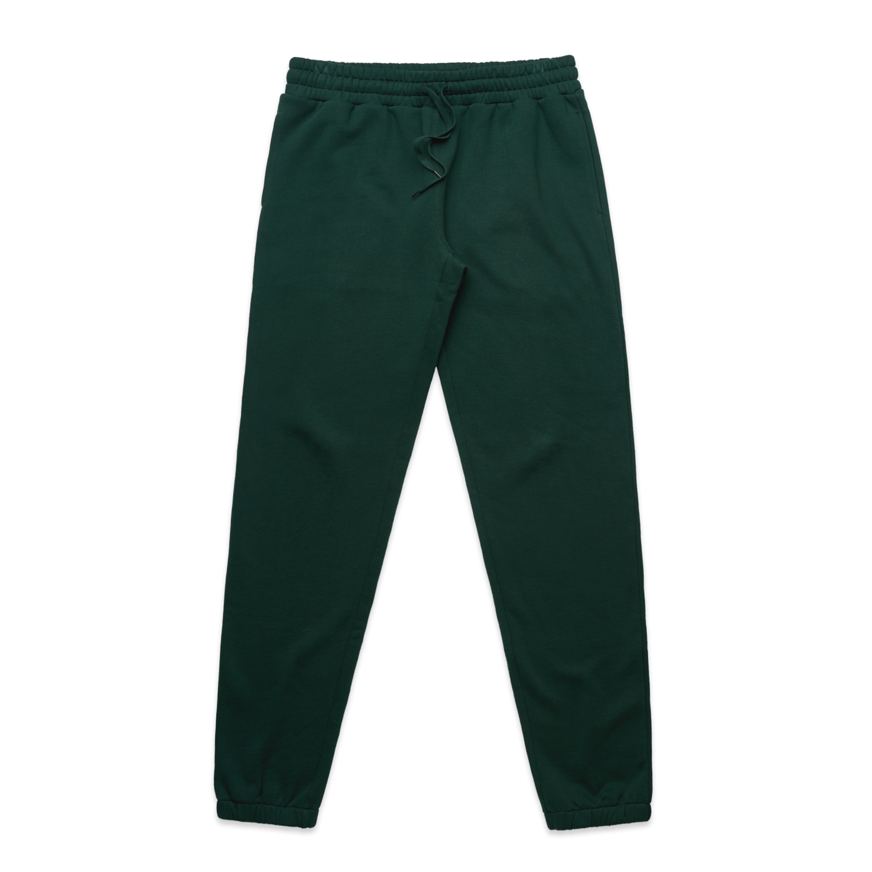 Men's Stencil Track Pants | Arena Custom Blanks - Arena Prints - Front- Pine Green - Green