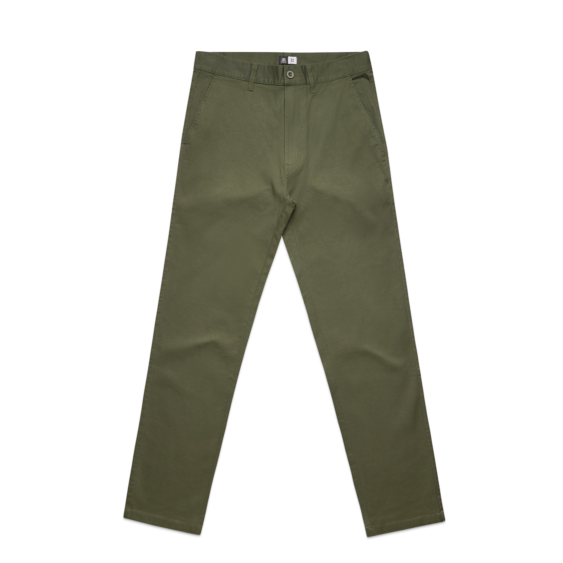 Men's Straight Pants |Arena Custom Blanks - Arena Prints - Front - Army - Green
