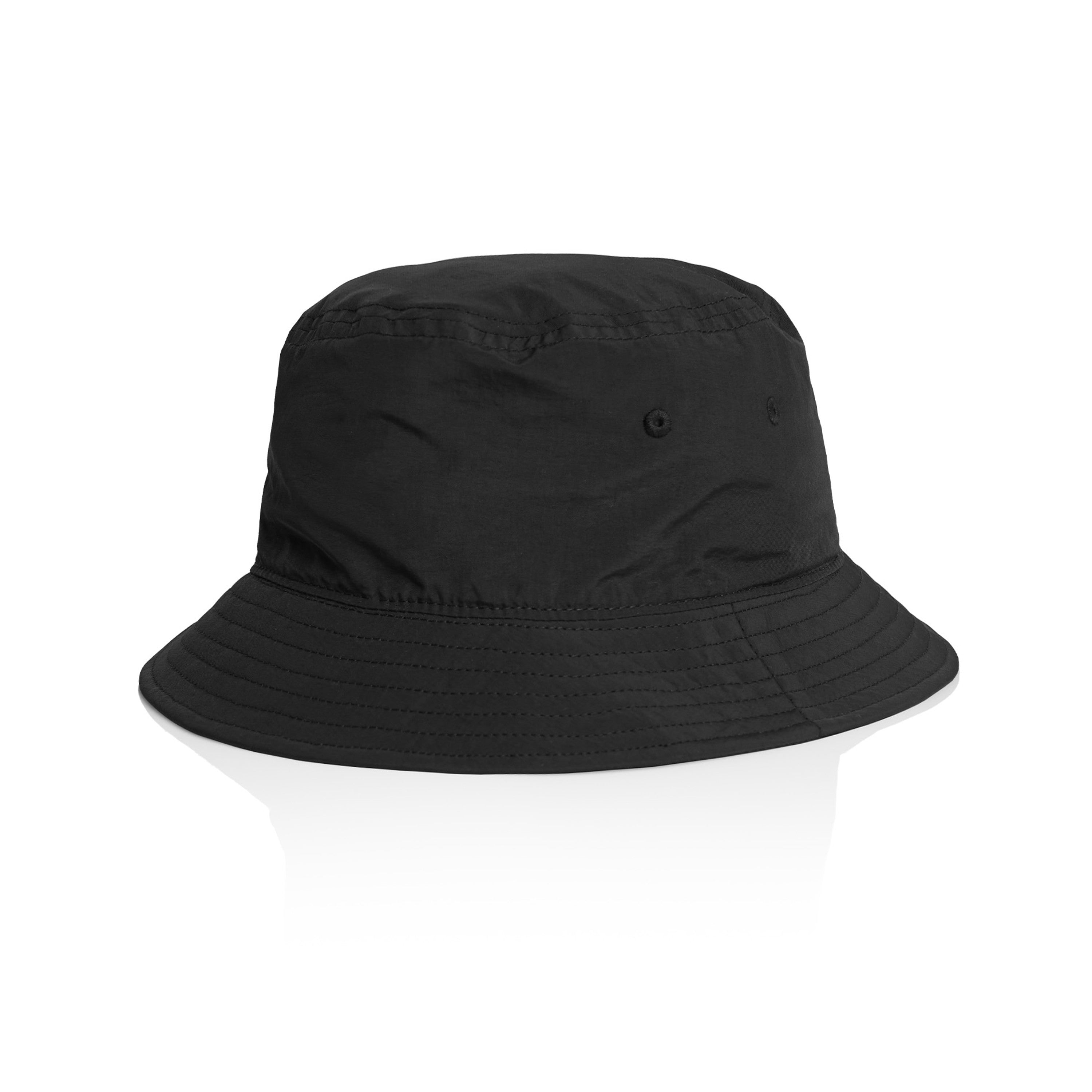Nylon Bucket Hat | Arena Custom Blanks - Arena Prints - Front - Black