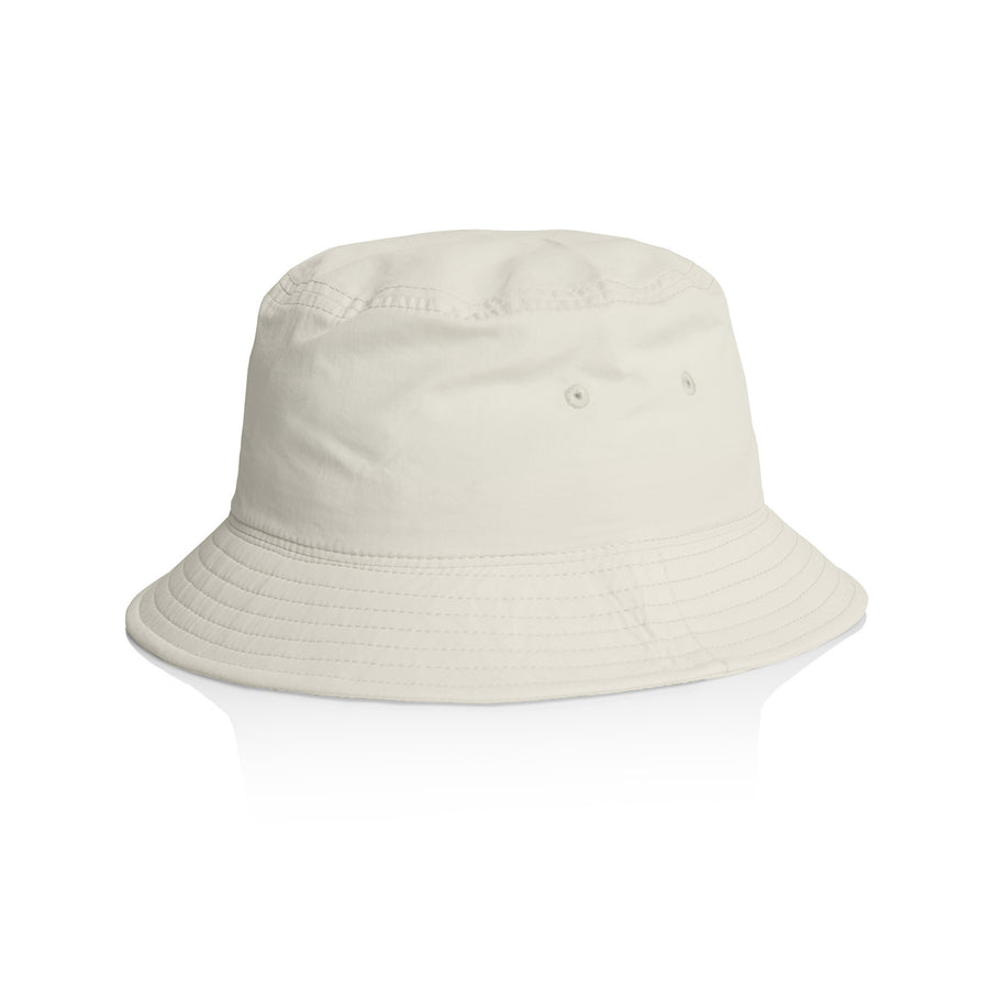 Nylon Bucket Hat | Arena Custom Blanks - Arena Prints - Front - Ecru - Cream