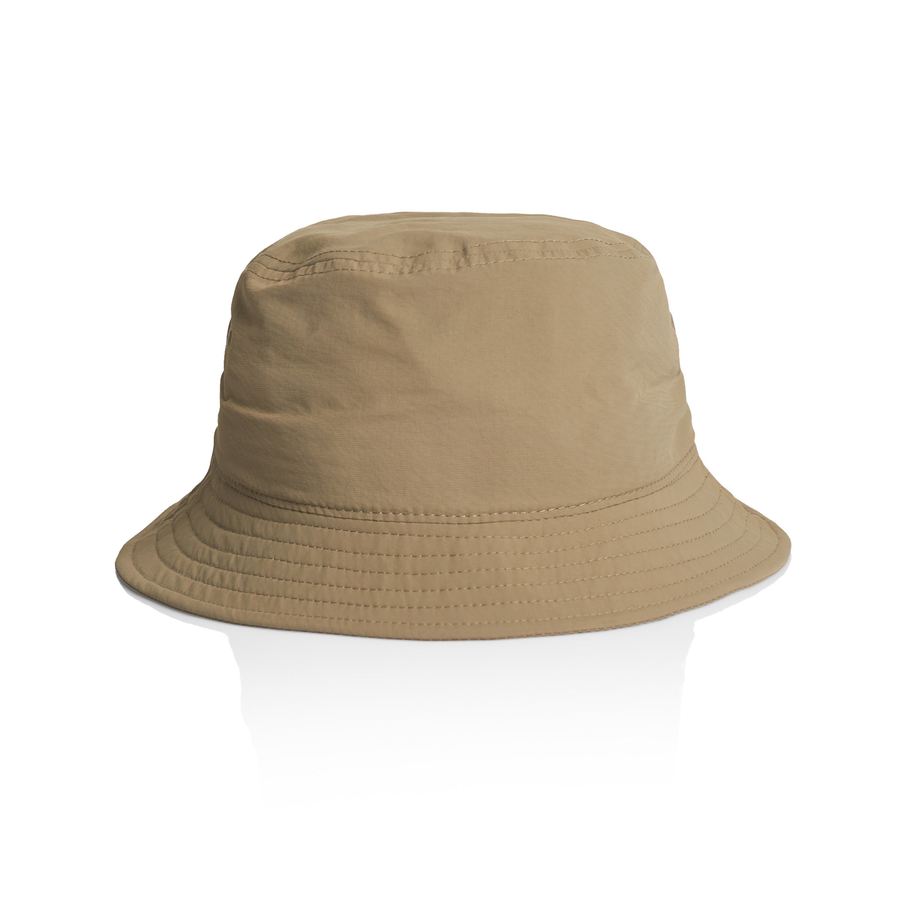 Nylon Bucket Hat | Arena Custom Blanks - Arena Prints - Front - Sand - Brown
