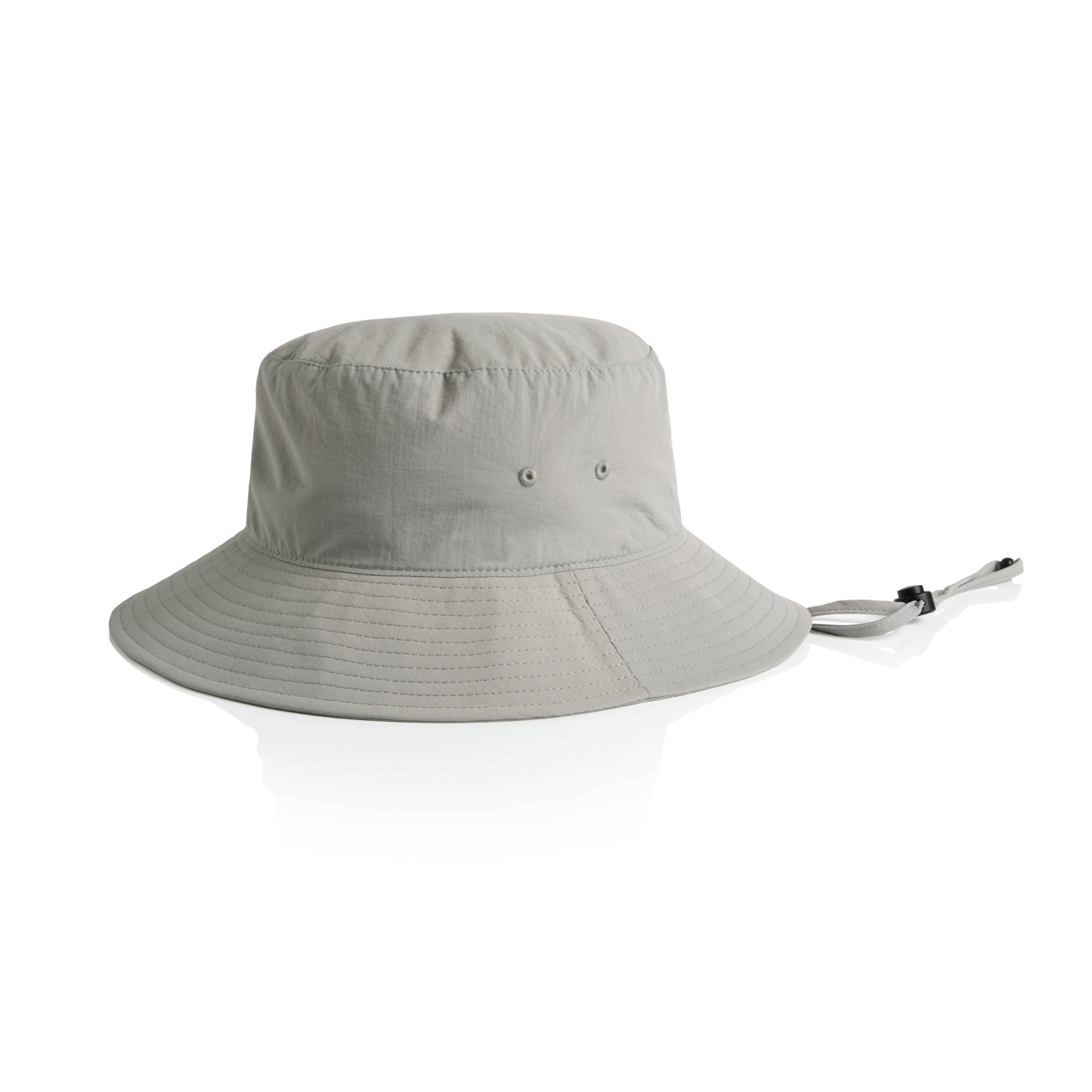 Nylon Wide Brim Bucket Hat | Arena Custom Blanks - Arena Prints - Front - Storm - Grey