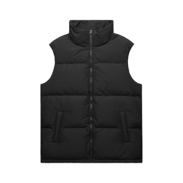 Puffer Vest | Arena Custom Blanks - Arena Prints - Front - Black