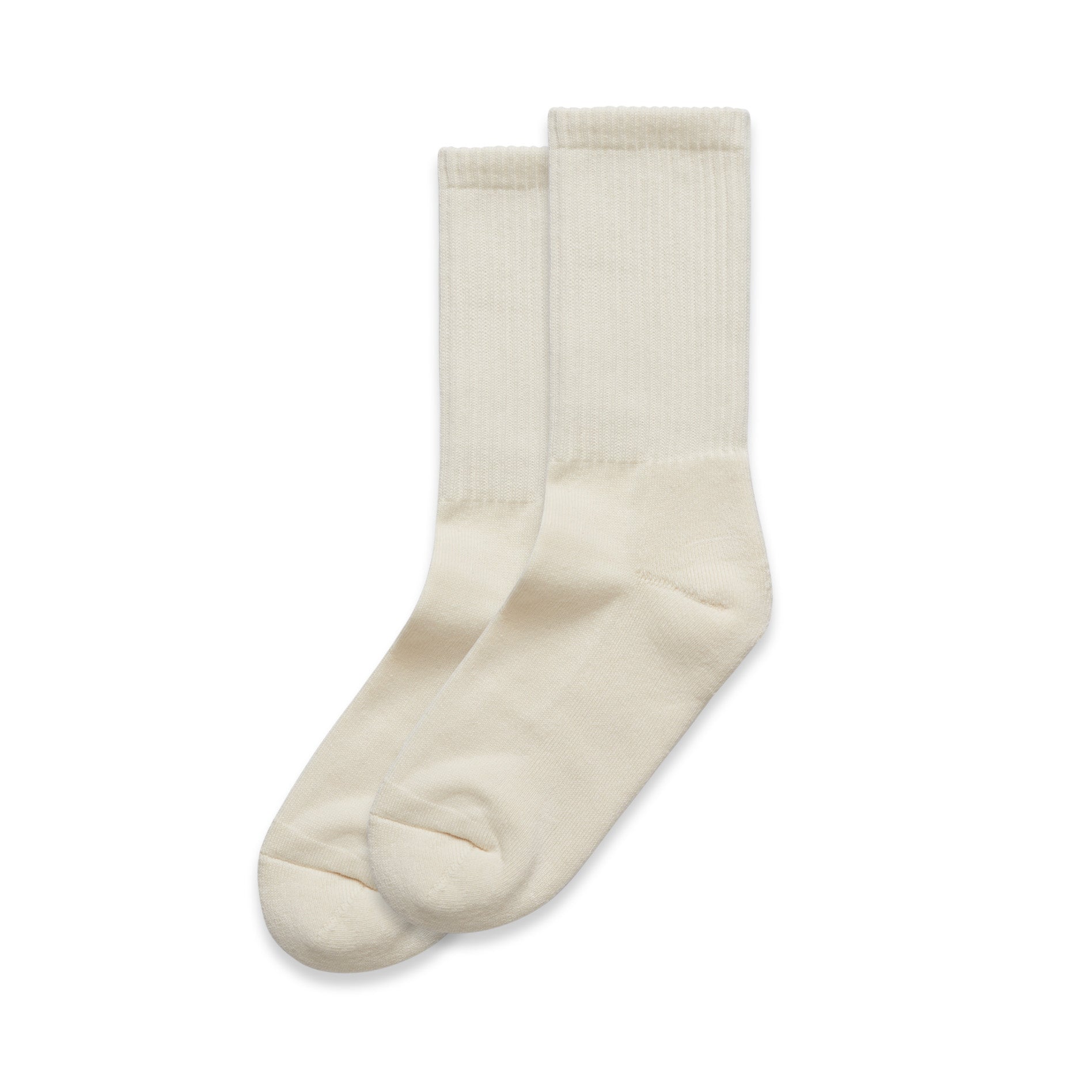 Relax Socks (2 Pairs) |  Arena Custom Blanks - Arena Prints - Side - Ecru - Cream