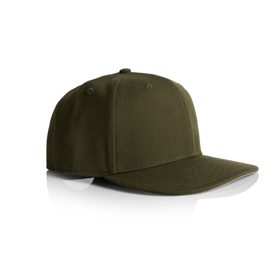 Stock Cap | Arena Custom Blanks - Arena Prints - Angle- Army - Green