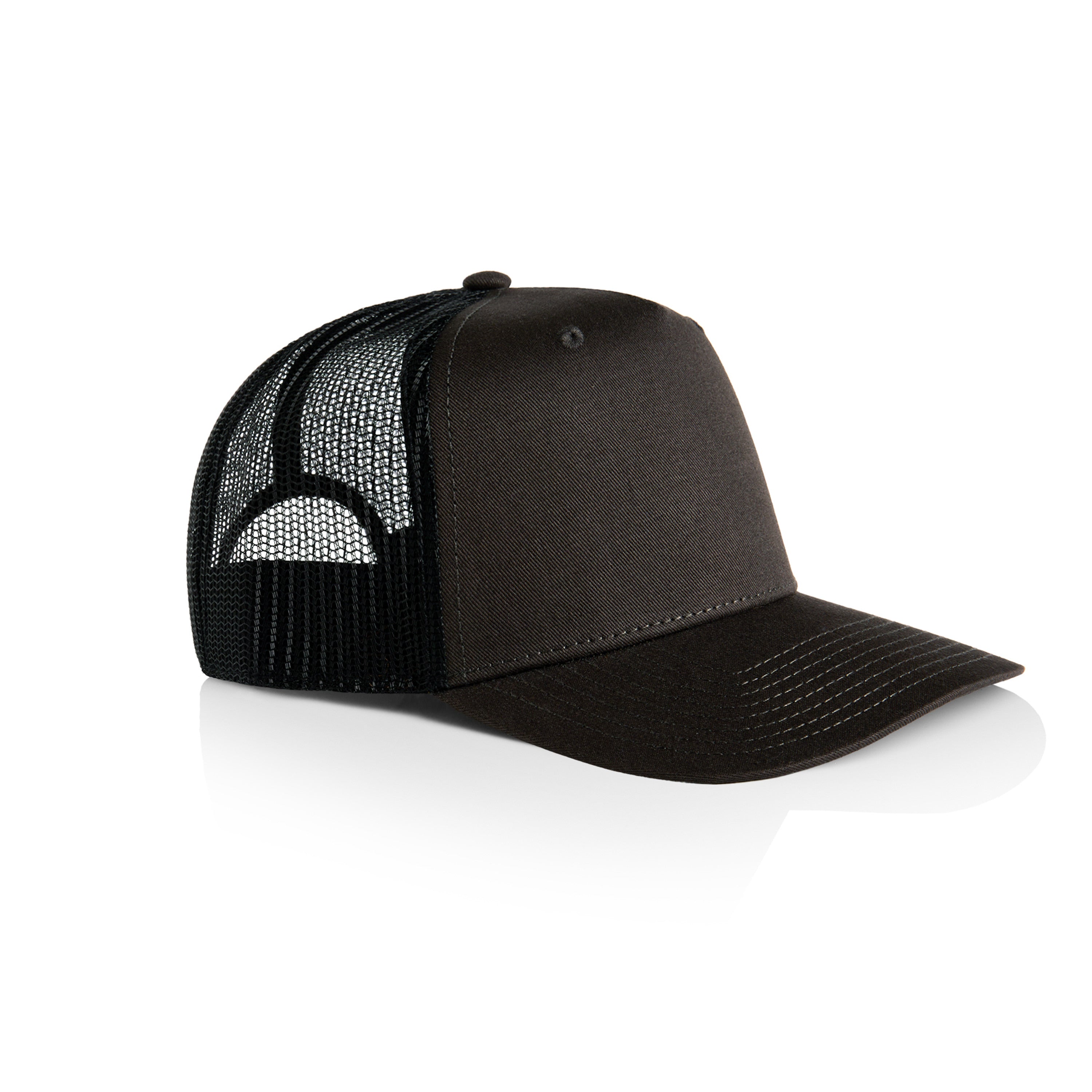 Stock Contrast Cap | Arena Custom Blanks - Arena Prints - Angle - Coal - Black - Black