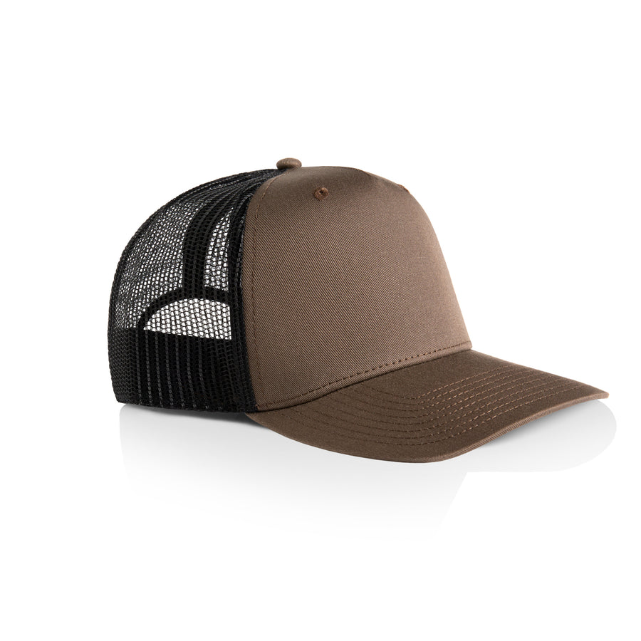 Stock Contrast Cap | Arena Custom Blanks - Arena Prints - Angle - Walnut - Black - Brown