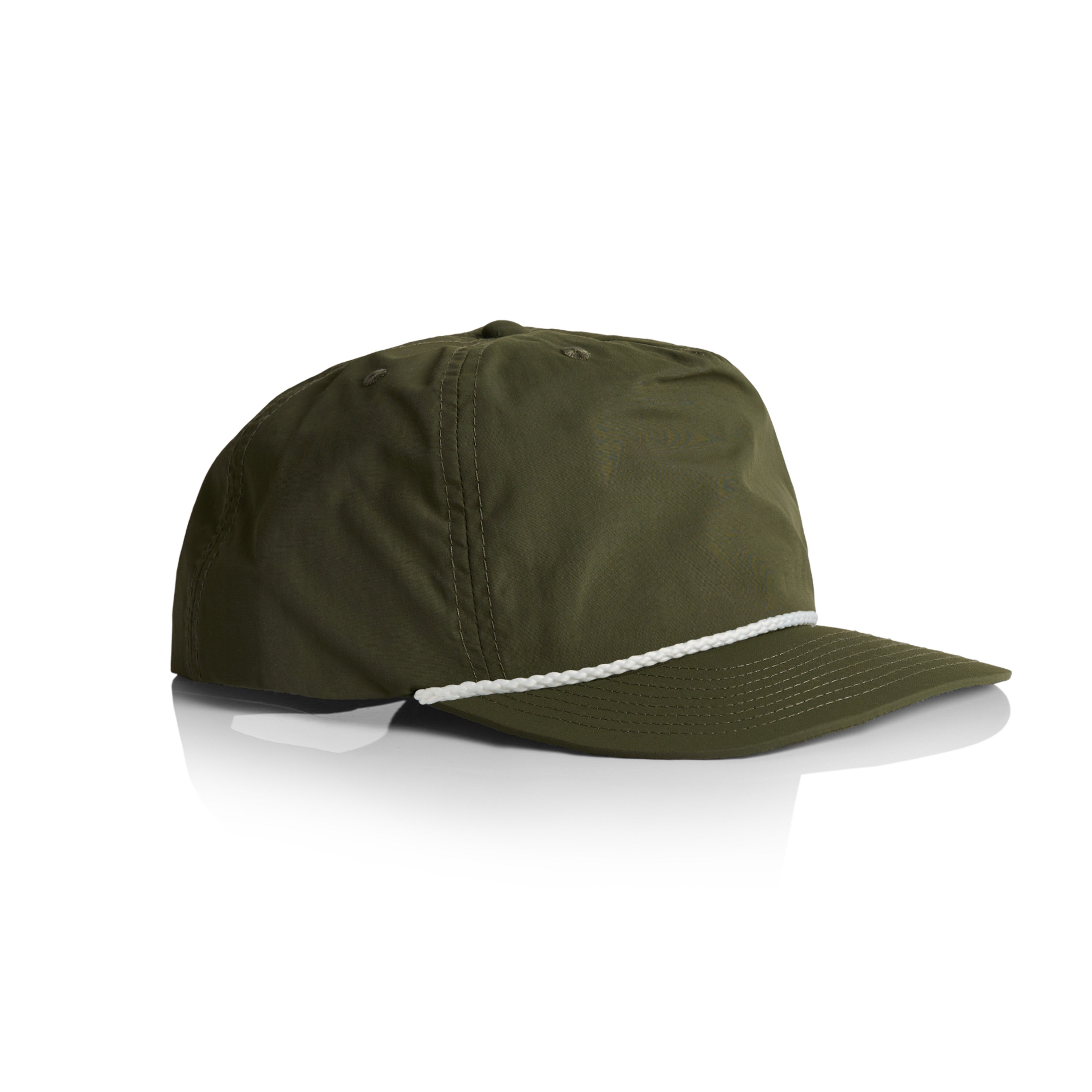 Surf Rope Cap | Arena Custom Blanks - Arena Prints - Side - Army - Green