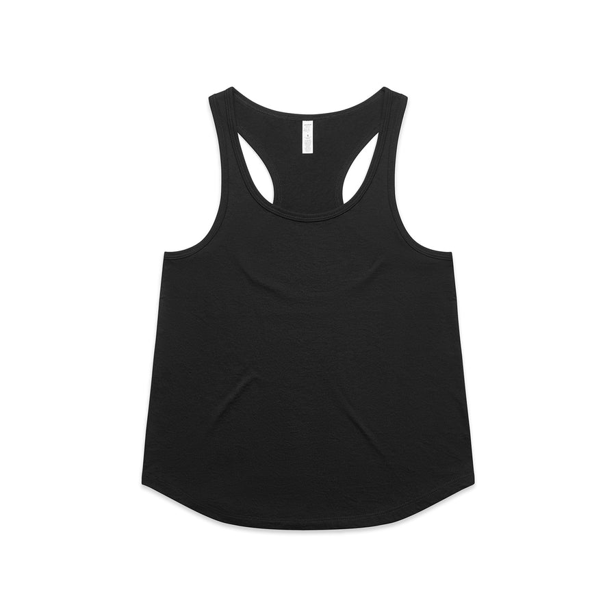 Women's Active Maple Racerback | Arena Custom Blank - Arena Prints - Front - Black