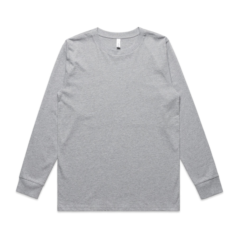 Women’s Classic Long Sleeve Tee | Arena Custom Blanks - Arena Prints - Front - Athletic Heather - Grey