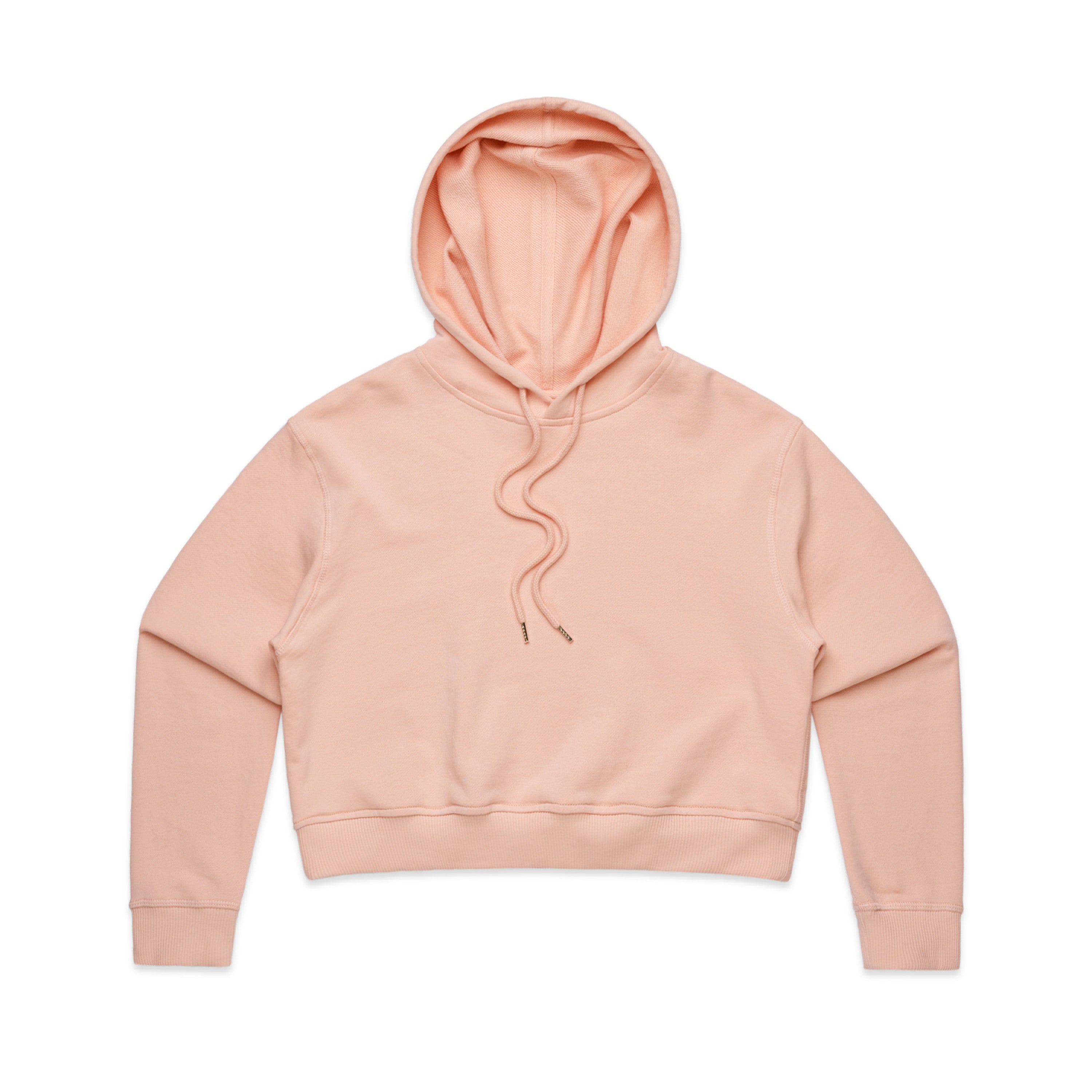 Women's Crop Hoodie | Arena Custom Blank - Arena Prints - Front - Pale Pink - Pink