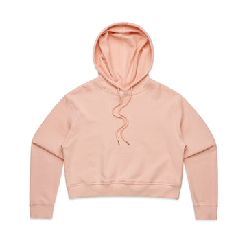 Women's Crop Hoodie | Arena Custom Blank - Arena Prints - Front - Pale Pink - Pink