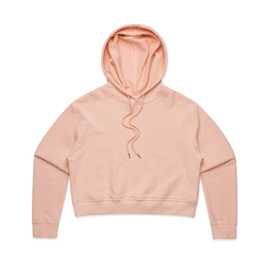 Women's Crop Hoodie | Arena Custom Blank - Arena Prints - Front - Pale Pink - Pink