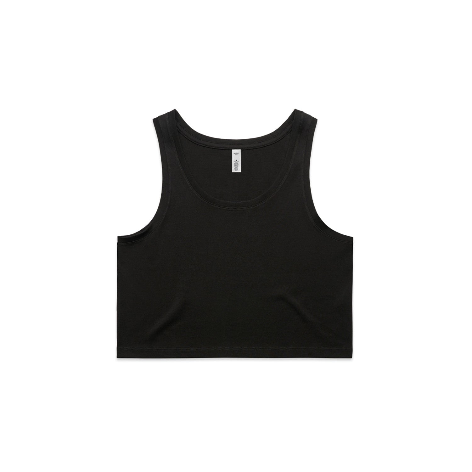 Women's Crop Singlet | Arena Custom Blanks - Arena Prints - Front - Black