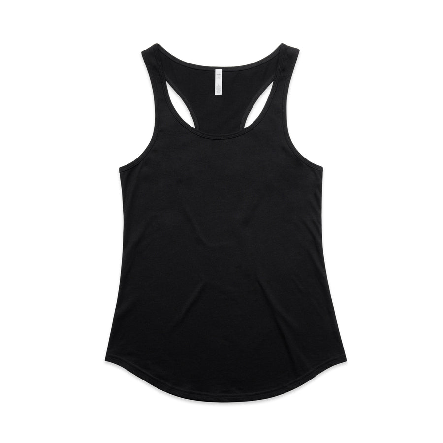 Women's Mali Racerback Tank | Arena Custom Blanks - Arena Prints - Front - Black