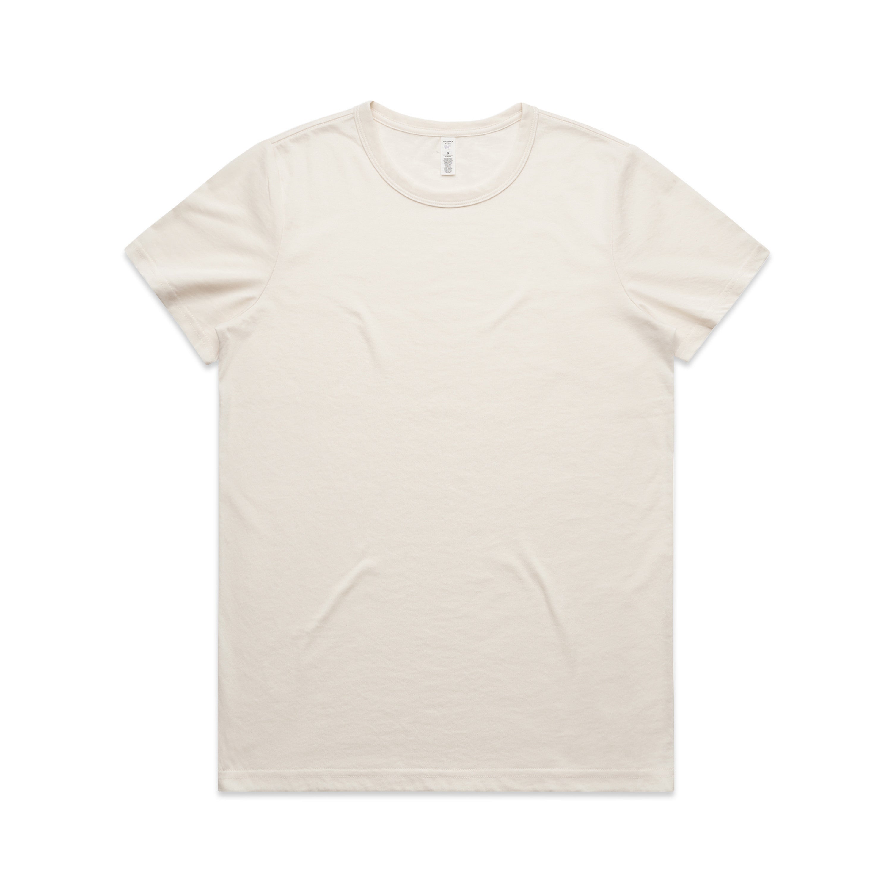 Women's Maple Active Blended Tee | Arena Custom Blank - Arena Prints - Front - Ecru - Cream 