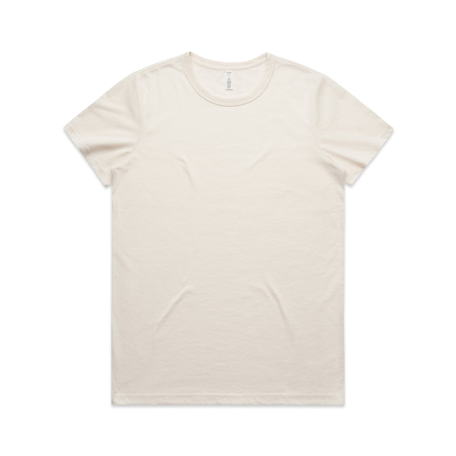 Women's Maple Active Blended Tee | Arena Custom Blank - Arena Prints - Front - Ecru - Cream 