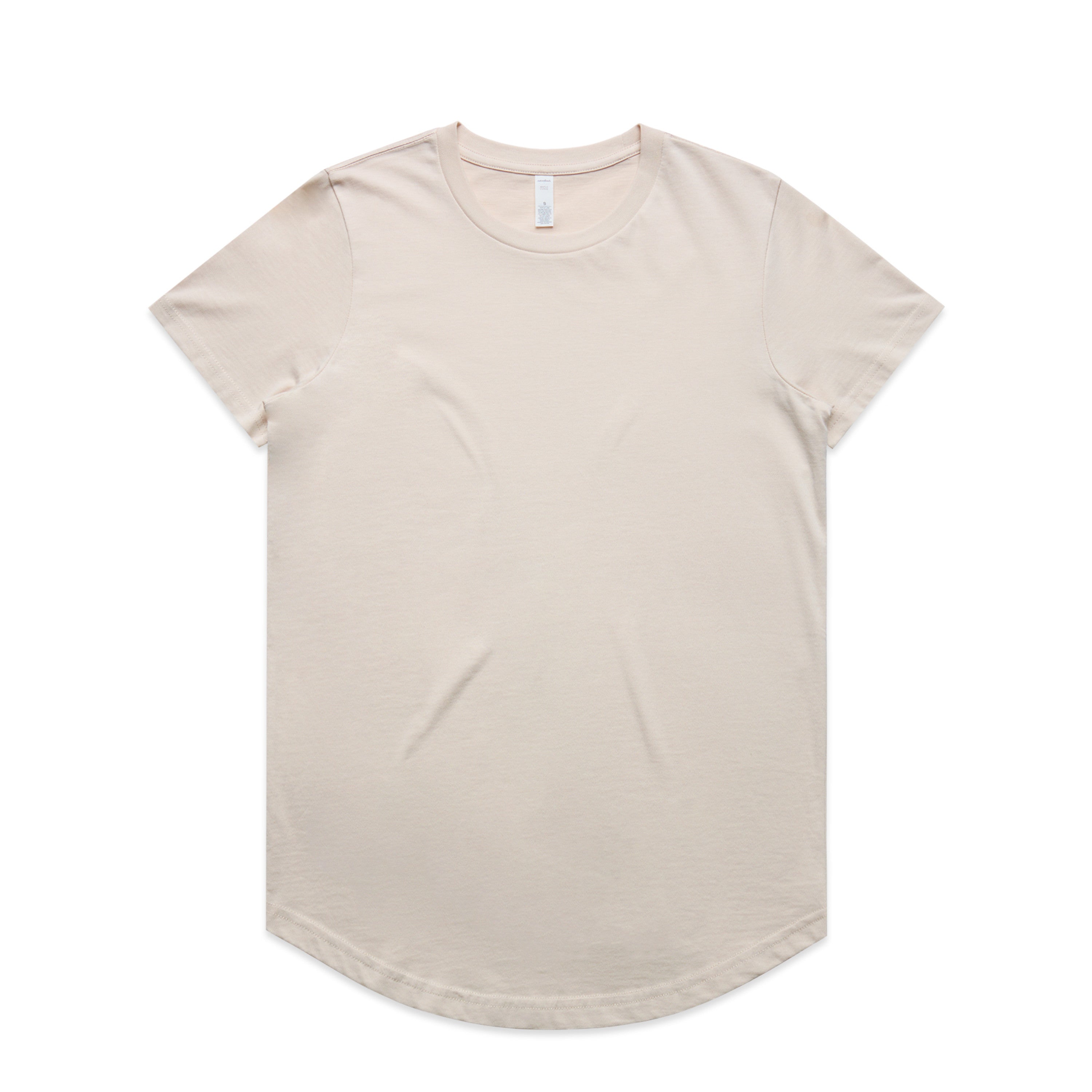 Women's Maple Curve Tee | Arena Custom Blanks - Arena Prints - Front - Bone - Cream