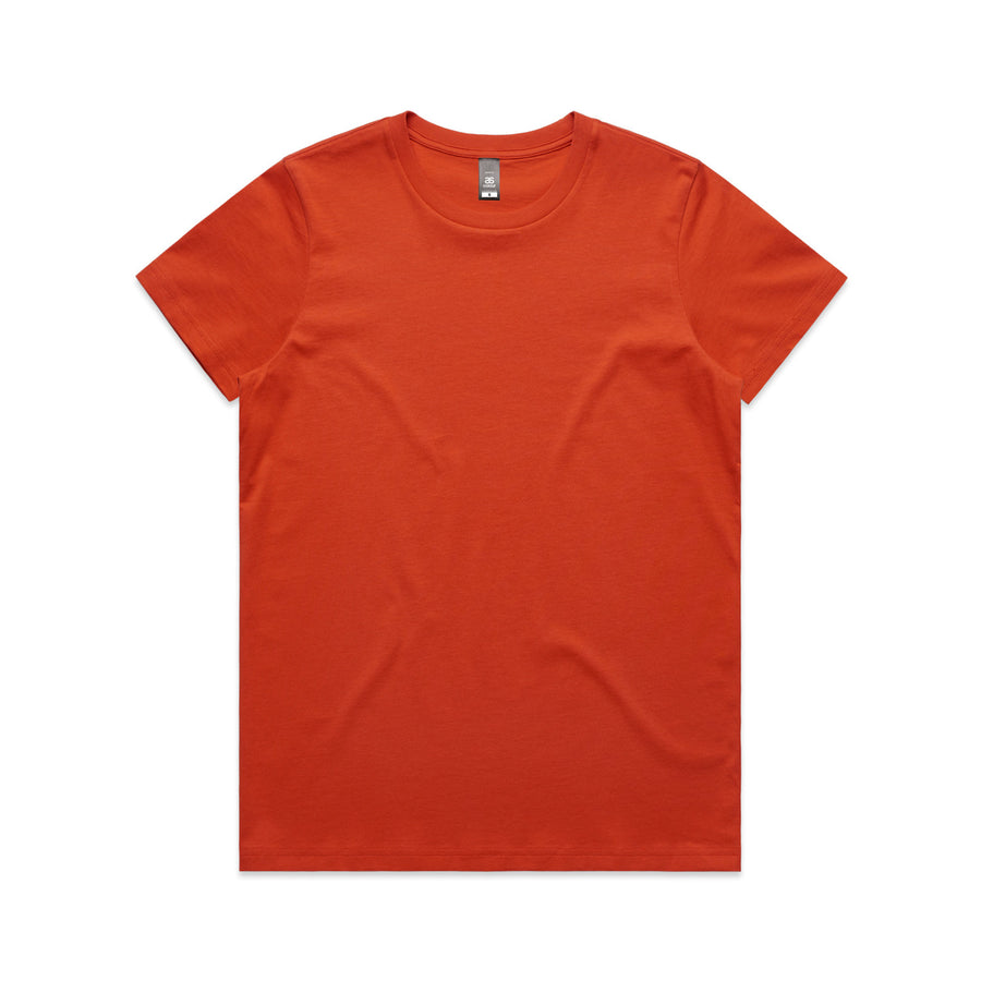 Women's Maple Tee Shirt | Arena Custom Blanks - Arena Prints - Front - Autumn - Orange