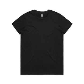 Women's Maple Tee Shirt | Arena Custom Blanks - Arena Prints - Front - Black
