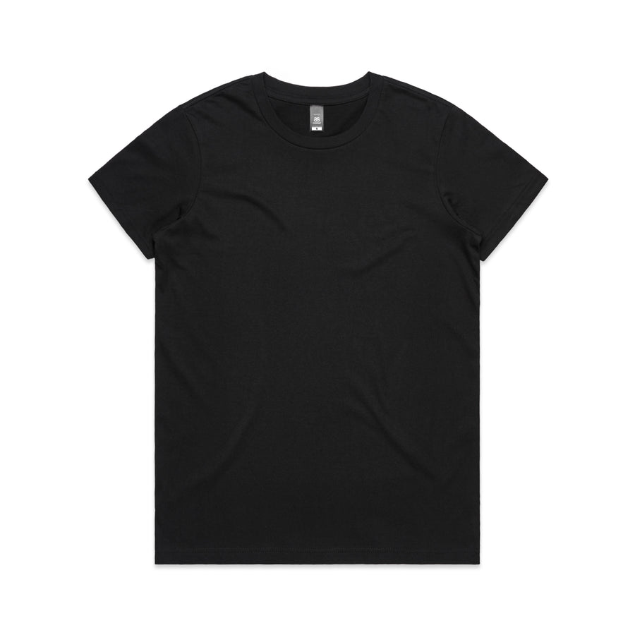Women's Maple Tee Shirt | Arena Custom Blanks - Arena Prints - Front - Black