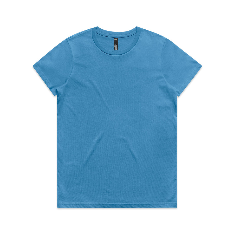 Women's Maple Tee Shirt | Arena Custom Blanks - Arena Prints - Front - Hydro - Blue