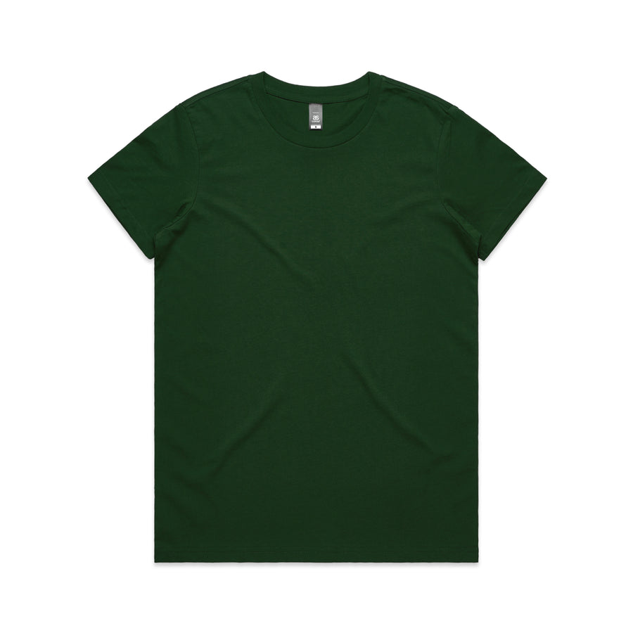 Women's Maple Tee Shirt | Arena Custom Blanks - Arena Prints - Front - Forest Green - Green