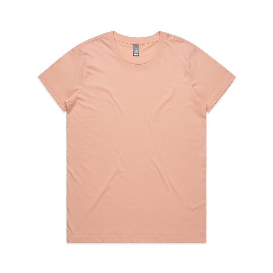 Women's Maple Tee Shirt | Arena Custom Blanks - Arena Prints - Front - Pale Pink - Pink