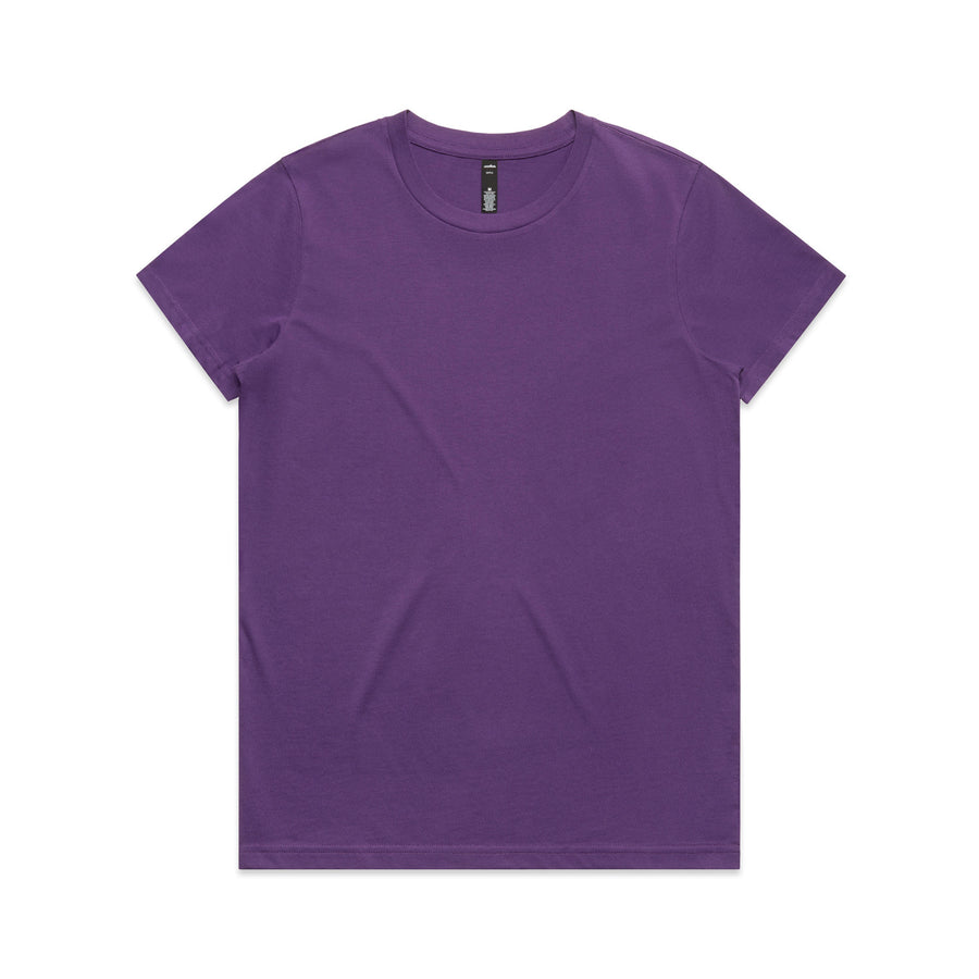 Women's Maple Tee Shirt | Arena Custom Blanks - Arena Prints - Front - Purple 