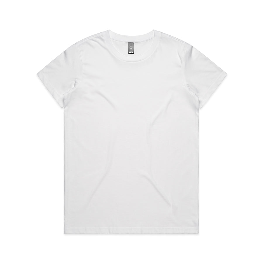 Women's Maple Tee Shirt | Arena Custom Blanks - Arena Prints - Front - White