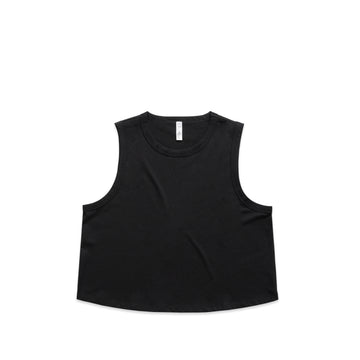 Women's Martina Crop Tank | Arena Custom blanks - Arena Prints - Front - Black