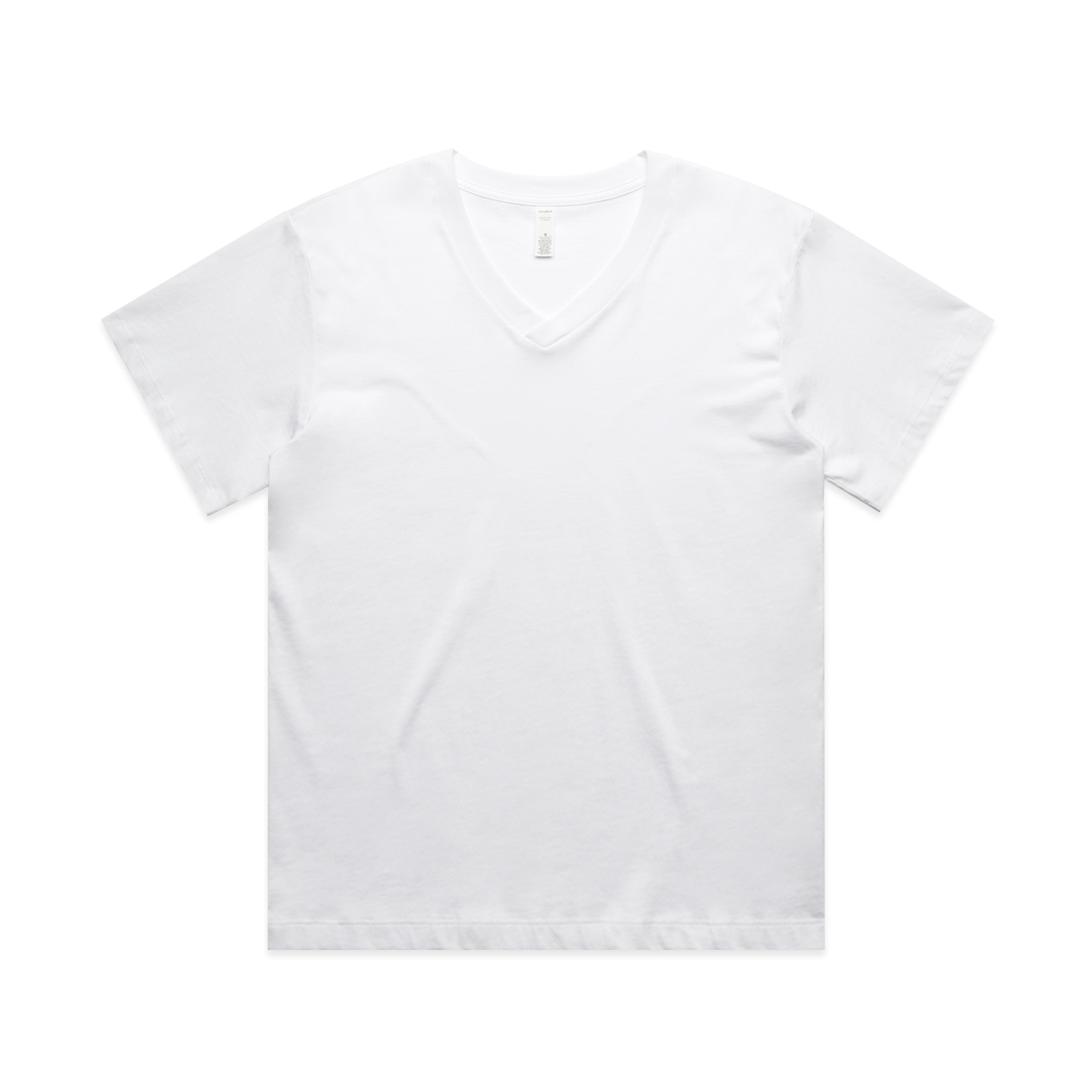 Women's Martina V Neck Tee | Arena Custom Blanks - Arena Prints - Front - White 