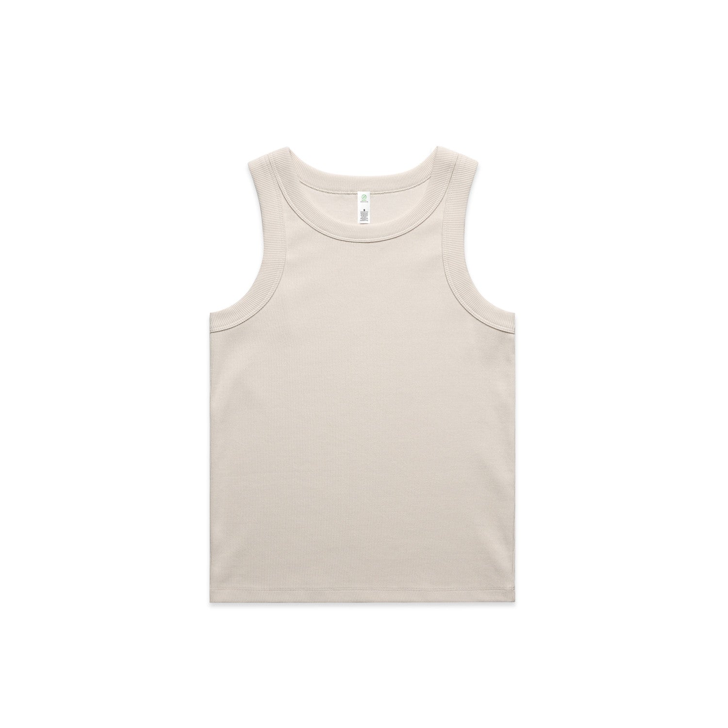 Women's Organic Rib Tank | Arena Custom Blanks - Arena Prints - Front - Bone - Cream