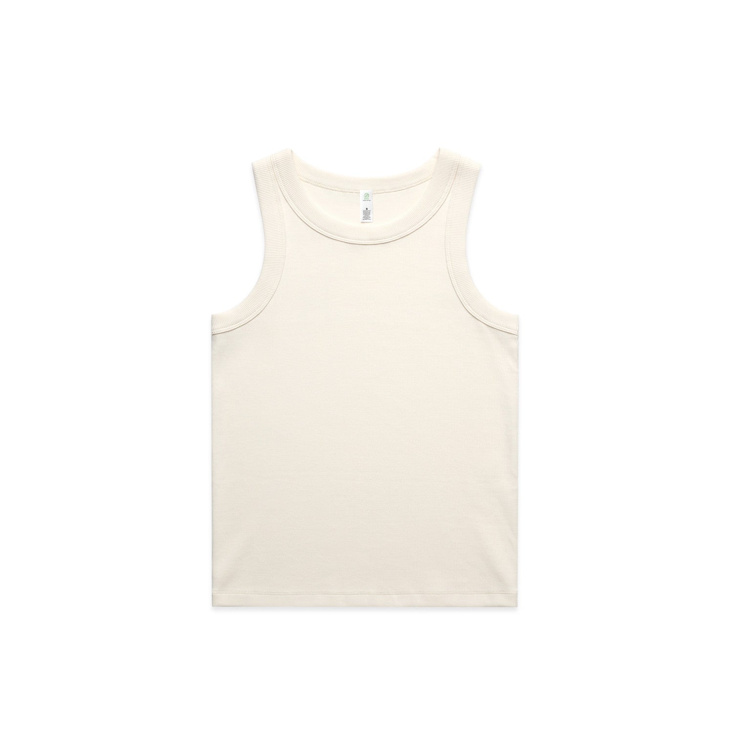 Women's Organic Rib Tank | Arena Custom Blanks - Arena Prints - Front - Ecru - Cream