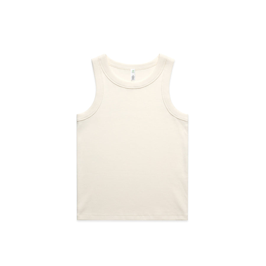 Women's Organic Rib Tank | Arena Custom Blanks - Arena Prints - Front - Ecru - Cream