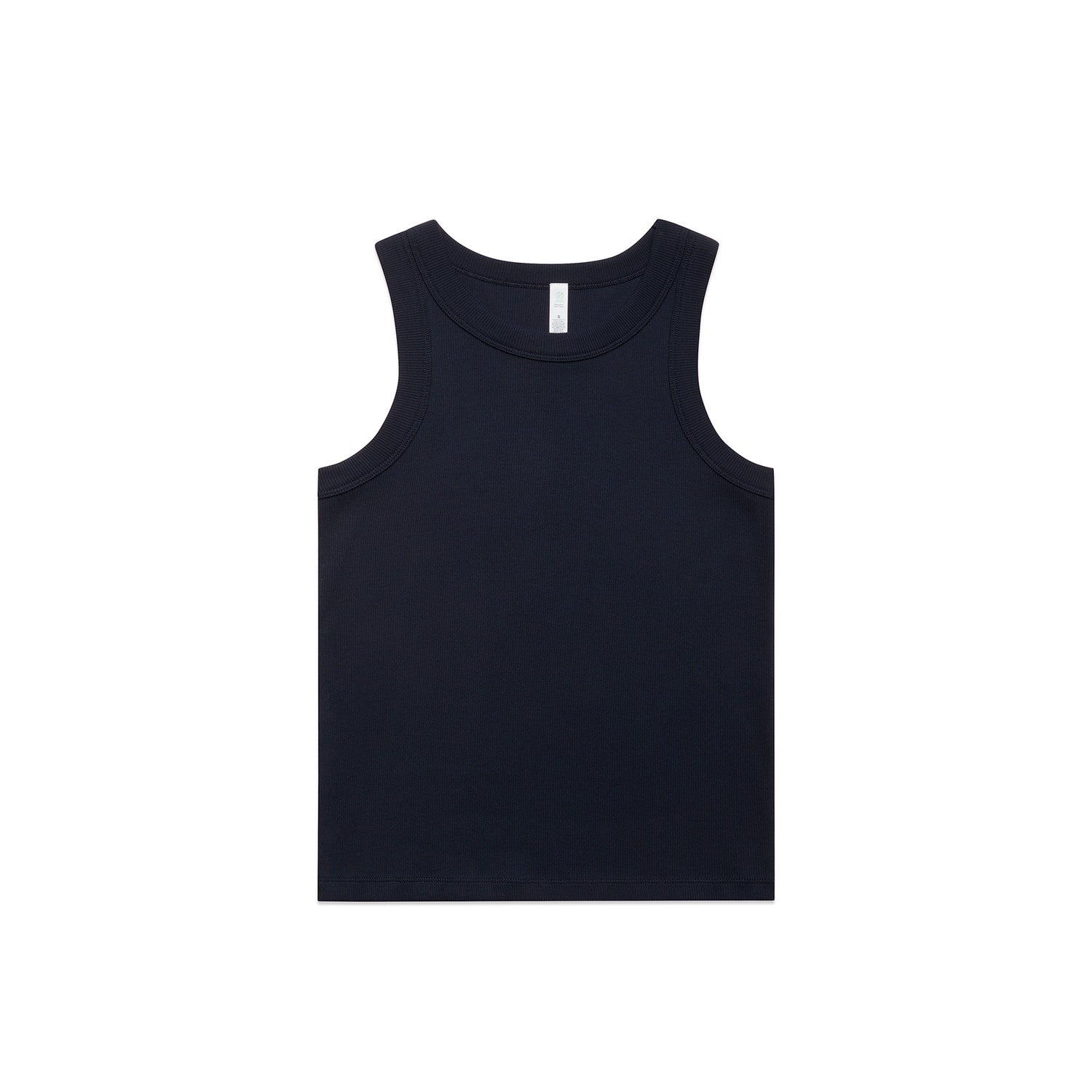 Women's Organic Rib Tank | Arena Custom Blanks - Arena Prints - Front - Navy - Blue