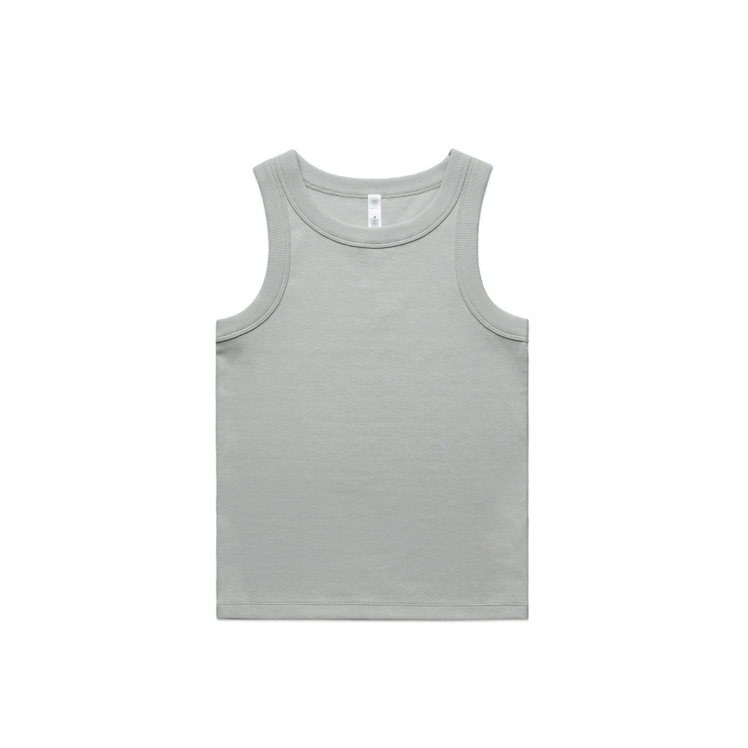 Women's Organic Rib Tank | Arena Custom Blanks - Arena Prints - Front - Storm - Grey