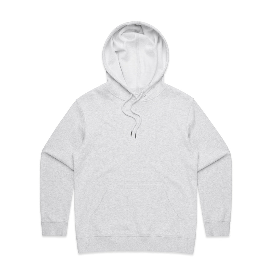 WO's Premium Hood | Arena Custom Blanks- Arena Prints - Front - White Heather - Grey Marle