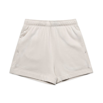 Women's Relax Track Shorts | Arena Custom Blanks - Arena Prints - Front - Bone - Cream
