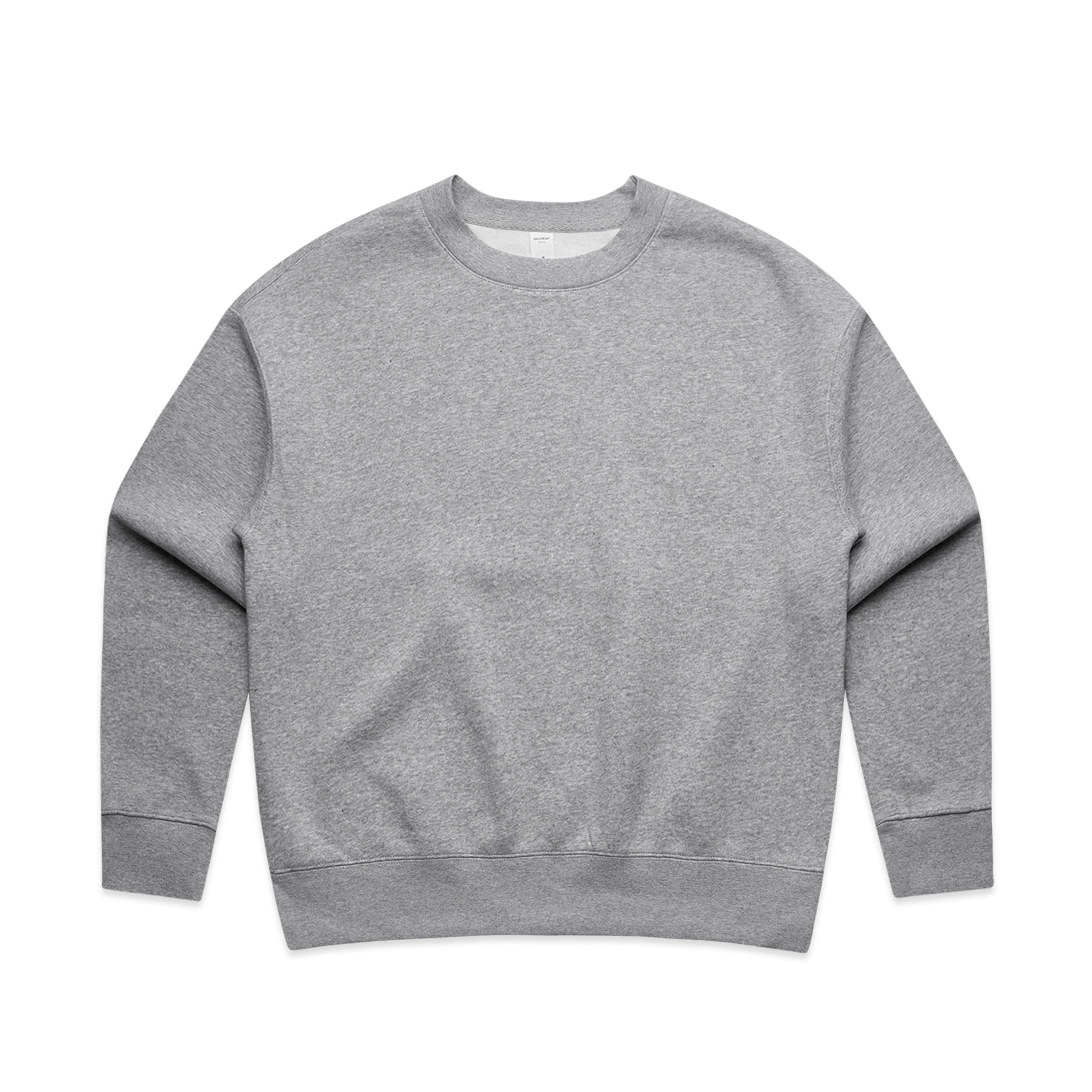 Women's Relaxed Crew | Arena Custom Blanks - Arena Prints - Front - Athletic Heather - Grey