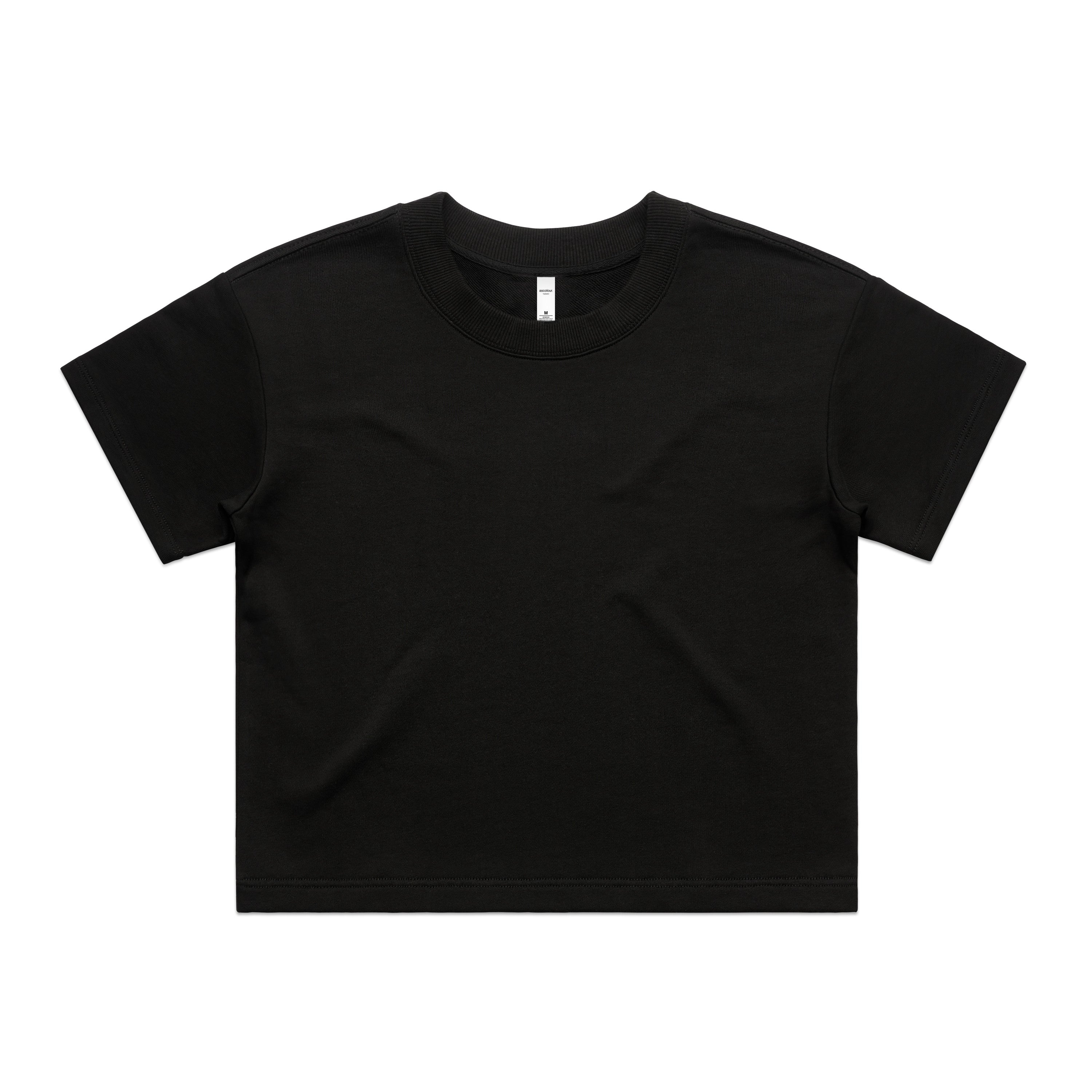 Women's Terry Tee | Arena Custom Blanks - Arena Prints - Front - Black