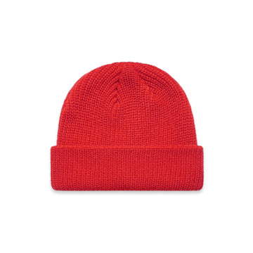 Cable Beanie | Arena Custom Blanks - Arena Prints - Front - Red