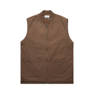 Canvas Heavy Vest | Arena Custom Blanks - Arena Prints - Front - Walnut - Brown