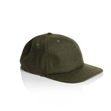 Classic Wool Cap | Arena Custom Blanks - Arena Prints - Side - Army - Green