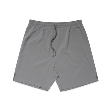 Men's Active Shorts 18" |Arena Custom Blanks - Arena Prints - Front - Shadow - Grey