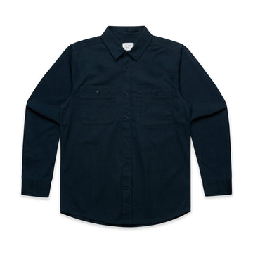 Men's Work Shirt | Arena Custom Blanks - Arena Prints - Front - Navy - Blue
